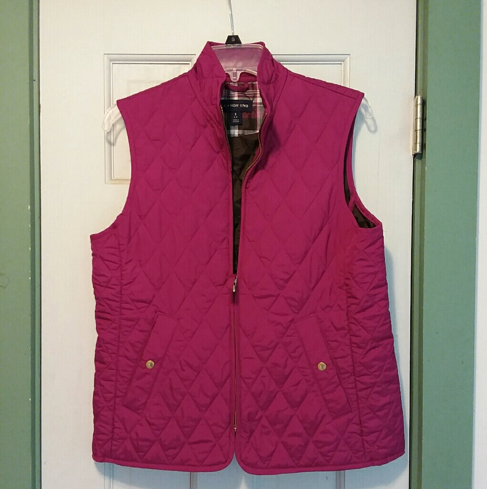 Lands' End quilted outdoor vest